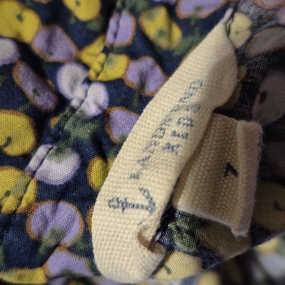 Lands' End girl's size 7 purple apple & pear designed convertible sleeve dress - Picture 8 of 8